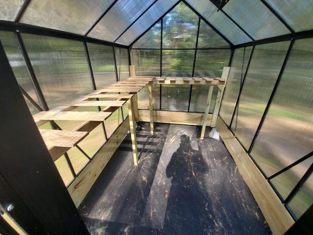 DIY Greenhouse, Backyard Greenhouse, Harbor Freight Greenhouse kit